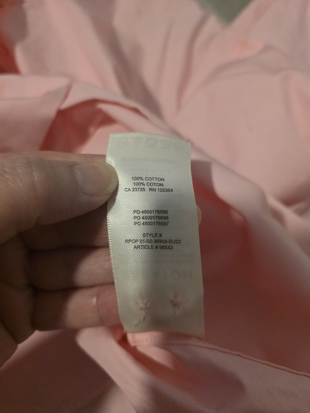 Babaton Light Pink Button-Up Shirt XS Classic Minimalist Blouse - Picture 9 of 9